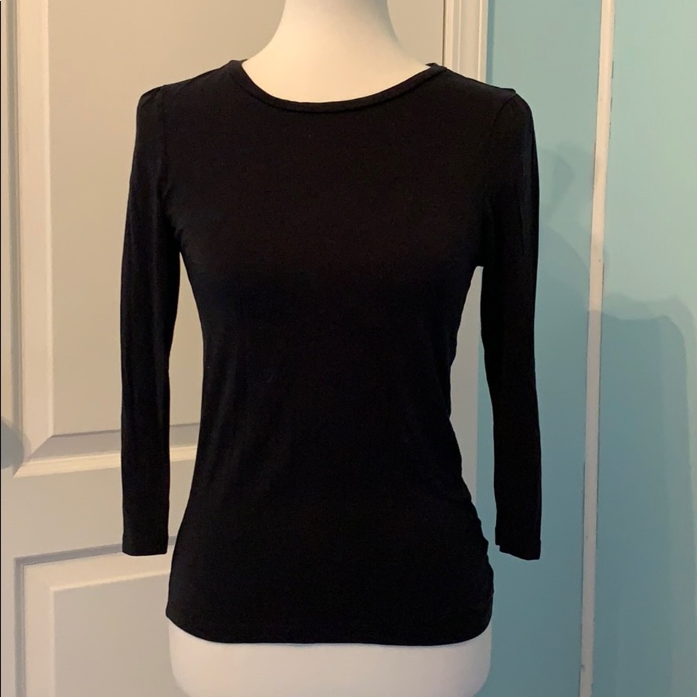 Gap Black 3/4 Length Sleeve Shirt